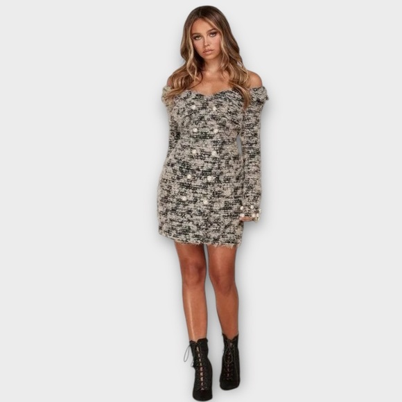L’Atiste Knit Blazer Dress with Faux Pearls - Picture 1 of 17